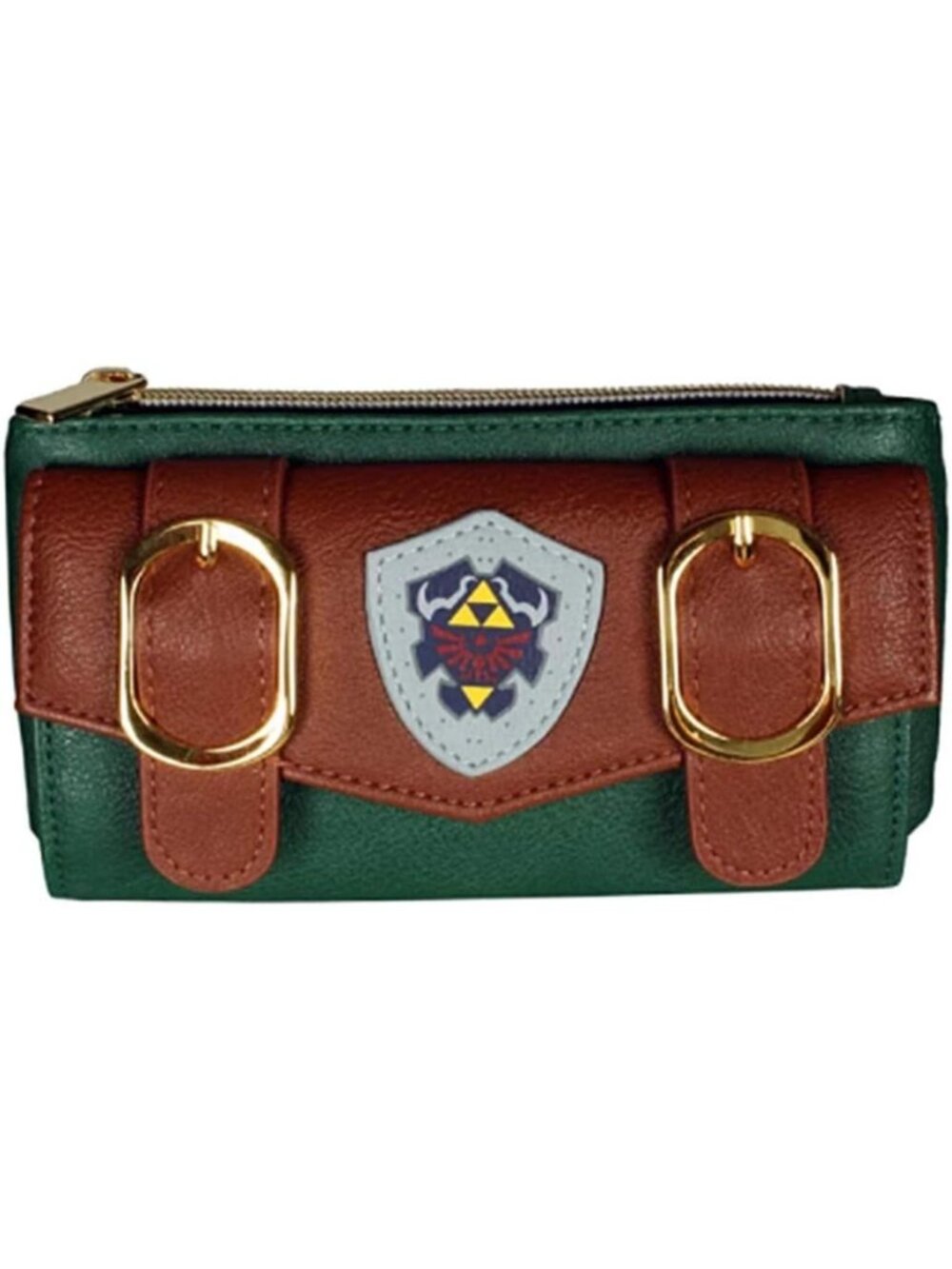 Hylian Shield Satchel Bag - Classic Fold Top Zip Women's Purse & Clutch Wallet